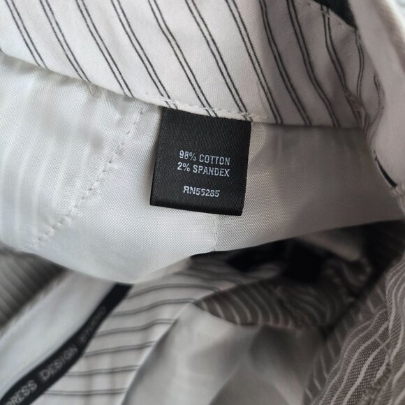 Express Design studio womens size 8 editor business casual pants taupe stripe - Picture 5 of 9